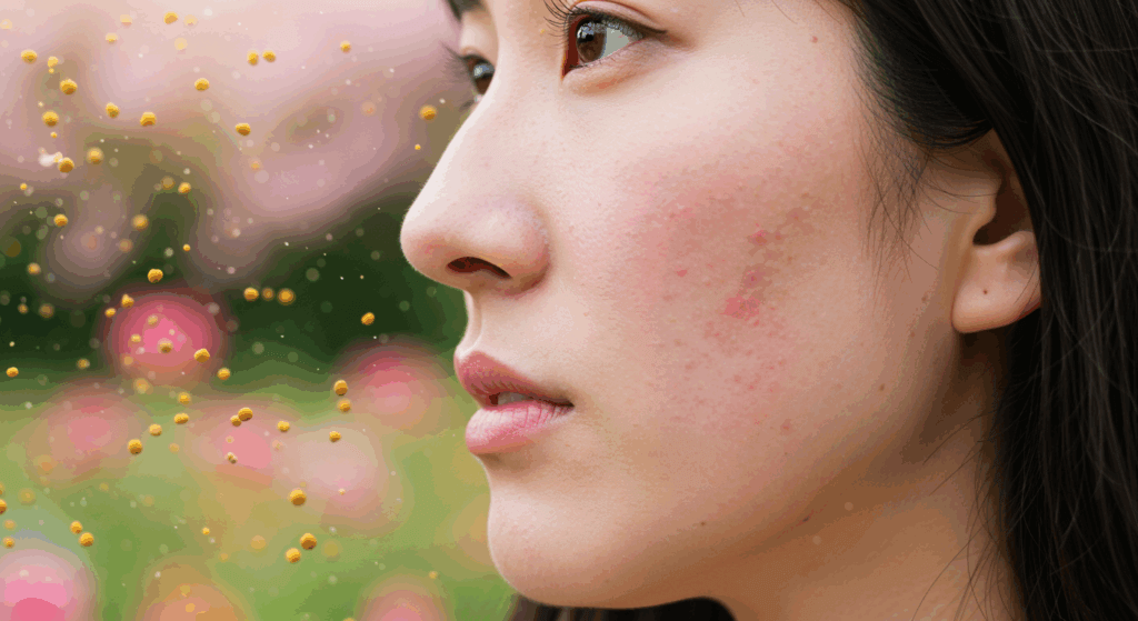 花粉が肌に与える影響とは?